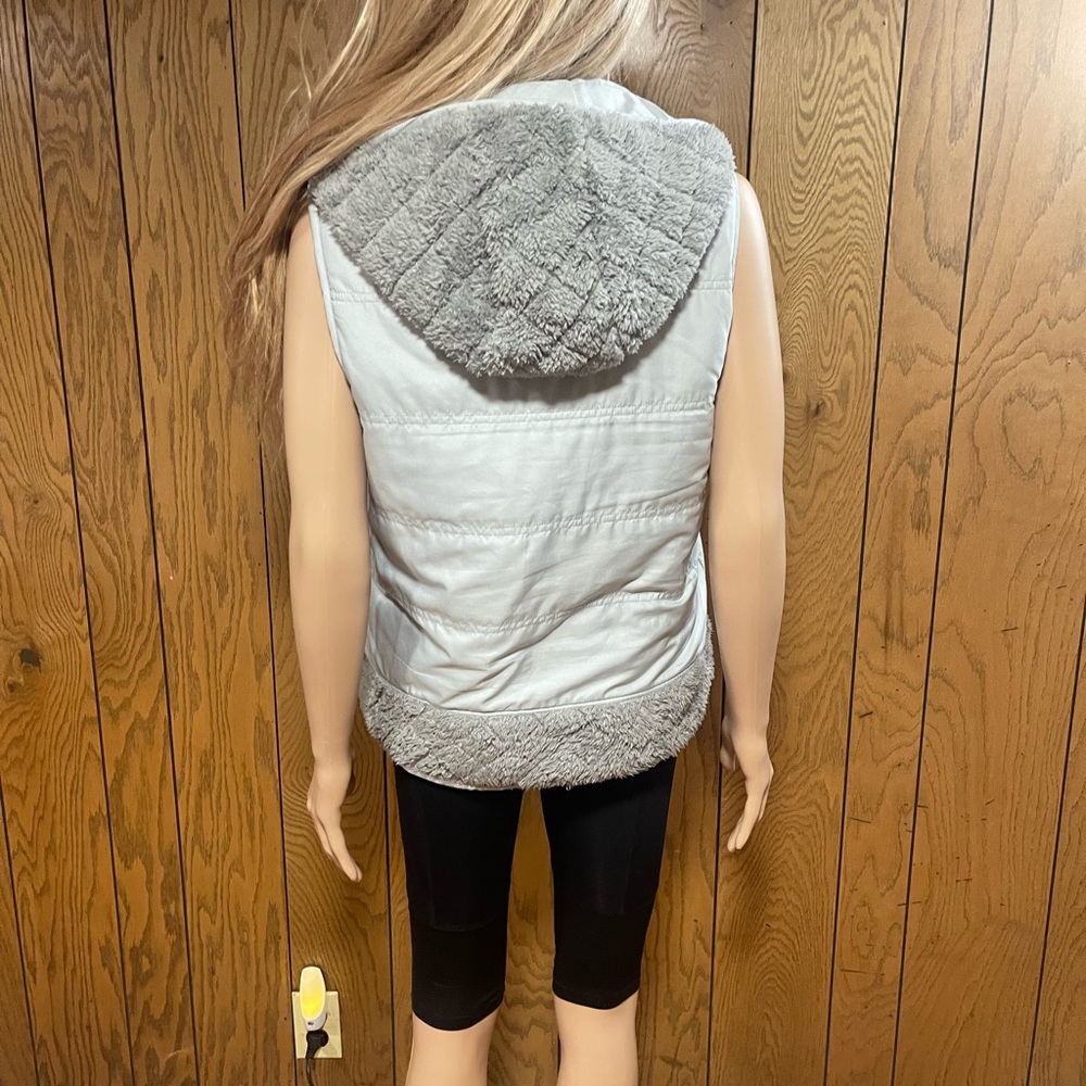 Patagonia" Vest Los Gatos -Hooded-Reversible-Gray - Picture 11 of 16